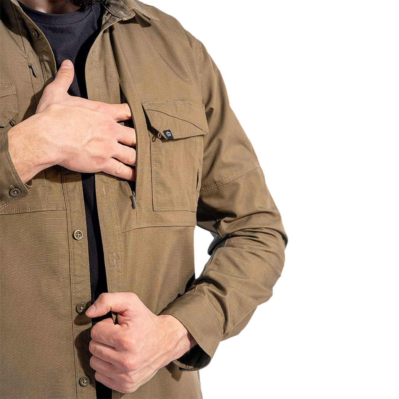 Pentagon Langarmhemd Plato Tactical Shirt coyote Bild 1