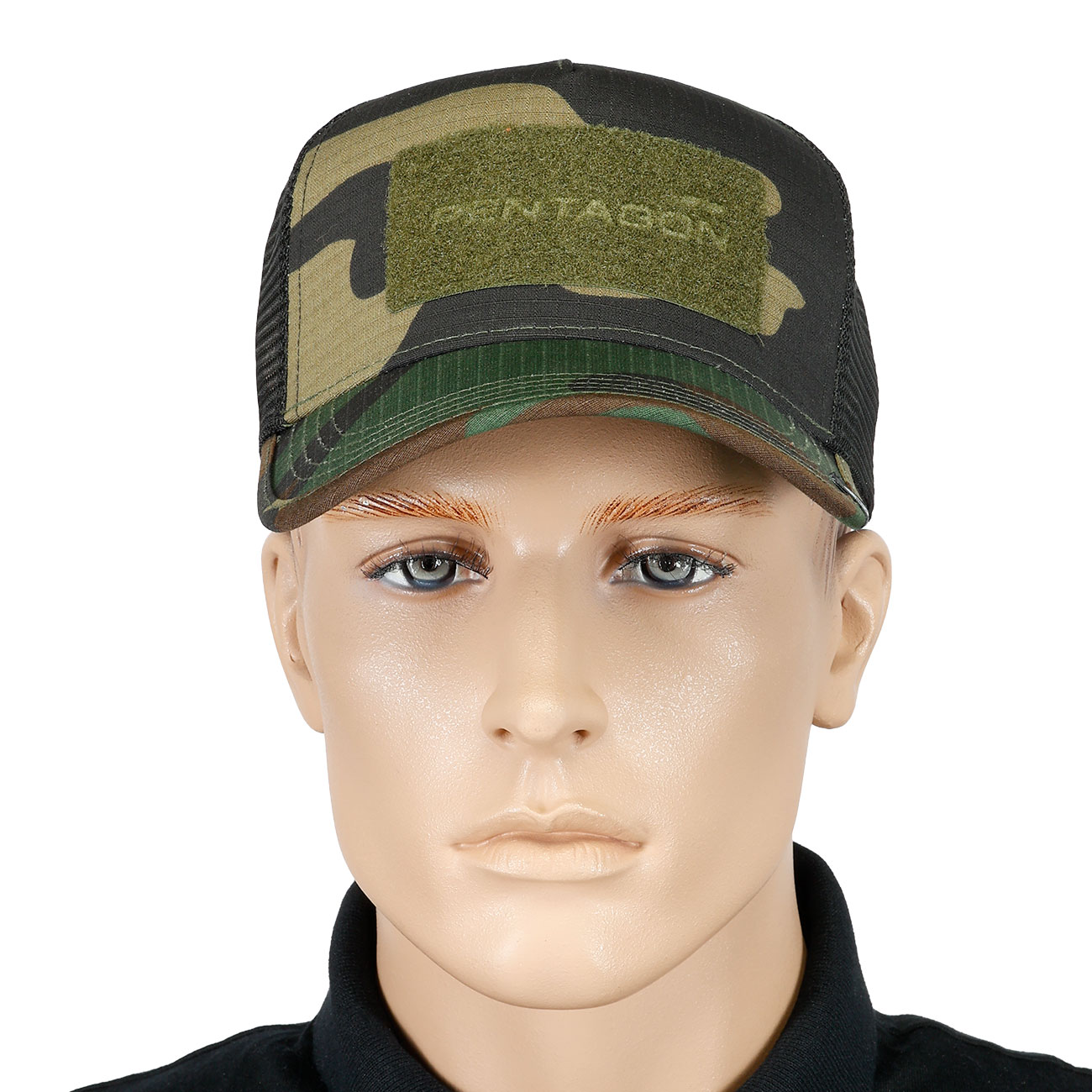 Pentagon Baseball Cap Delta Tactical BB Mesh Camo mit Netzeinsatz verstellbar woodland
