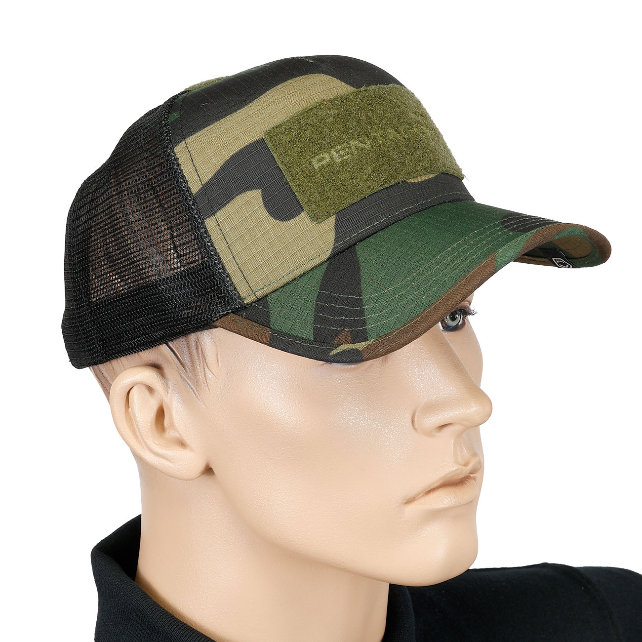 Pentagon Baseball Cap Delta Tactical BB Mesh Camo mit Netzeinsatz verstellbar woodland Bild 5