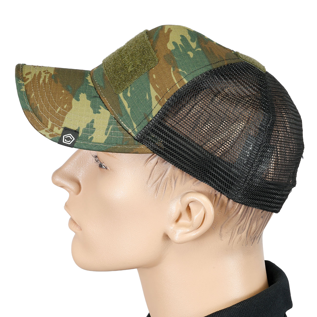Pentagon Baseball Cap Delta Tactical BB Mesh Camo mit Netzeinsatz verstellbar Greek Lizard camo Bild 2
