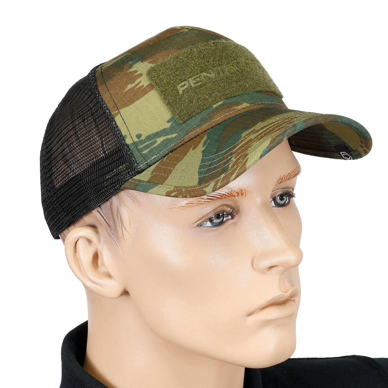 Pentagon Baseball Cap Delta Tactical BB Mesh Camo mit Netzeinsatz verstellbar Greek Lizard camo Bild 5