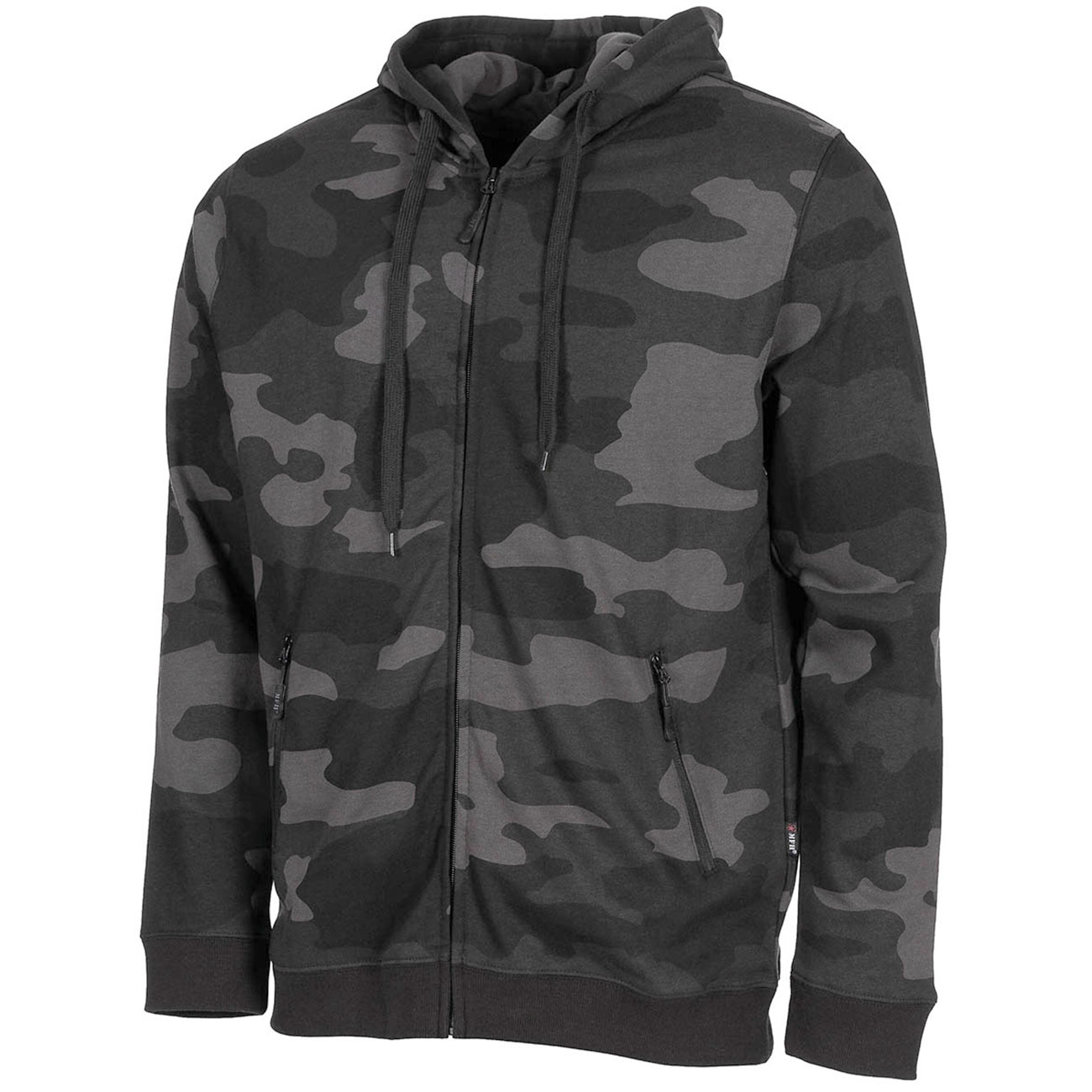 MFH Sweatjacke Trainingsjacke Jogger mit Kapuze dark camo