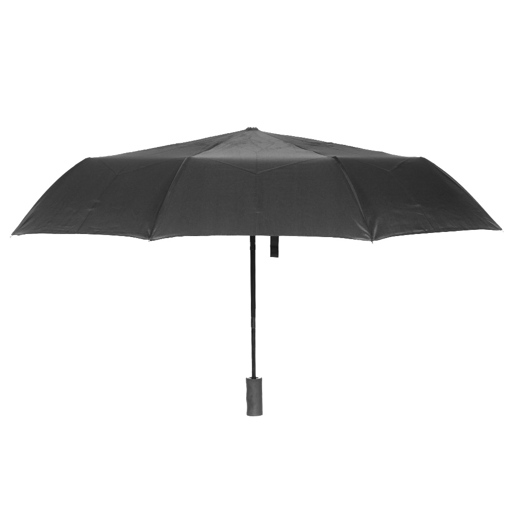 Automatik Regenschirm Stay Dry schwarz mit LED-Taschenlampe Bild 1