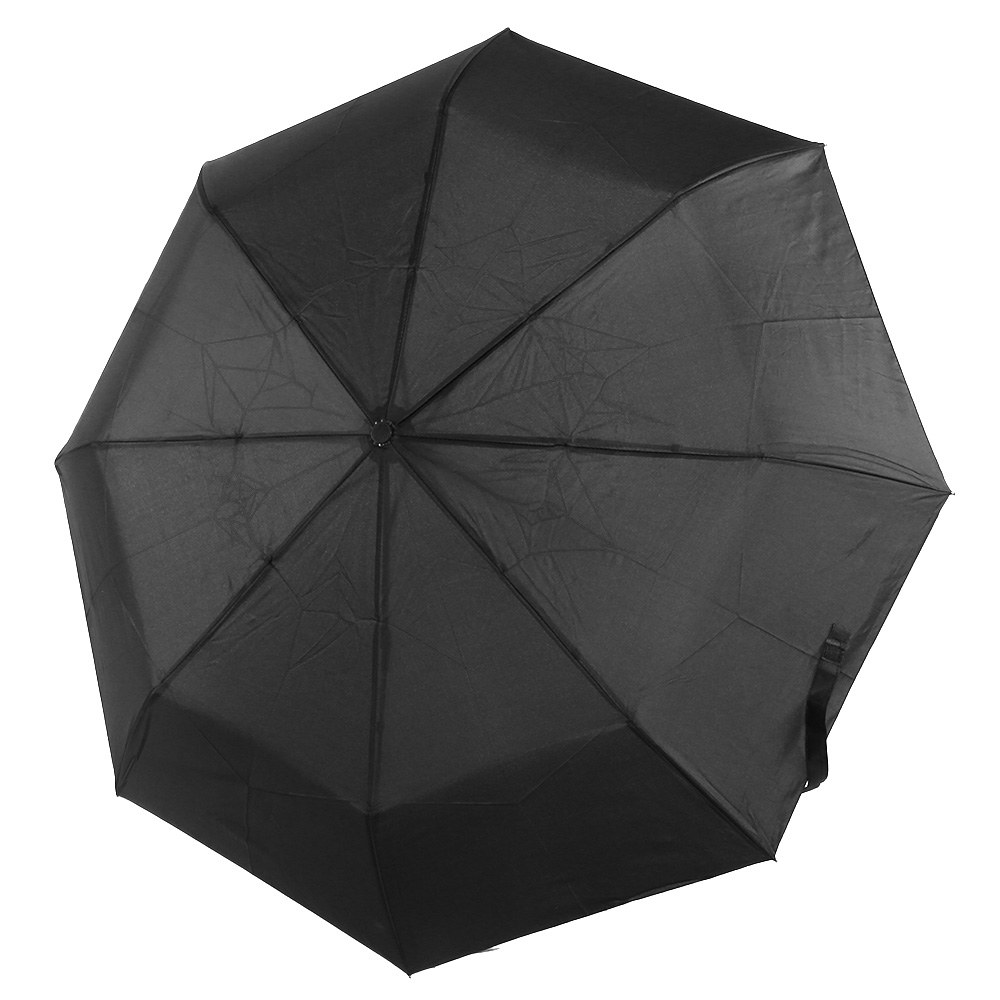 Automatik Regenschirm Stay Dry schwarz mit LED-Taschenlampe Bild 1