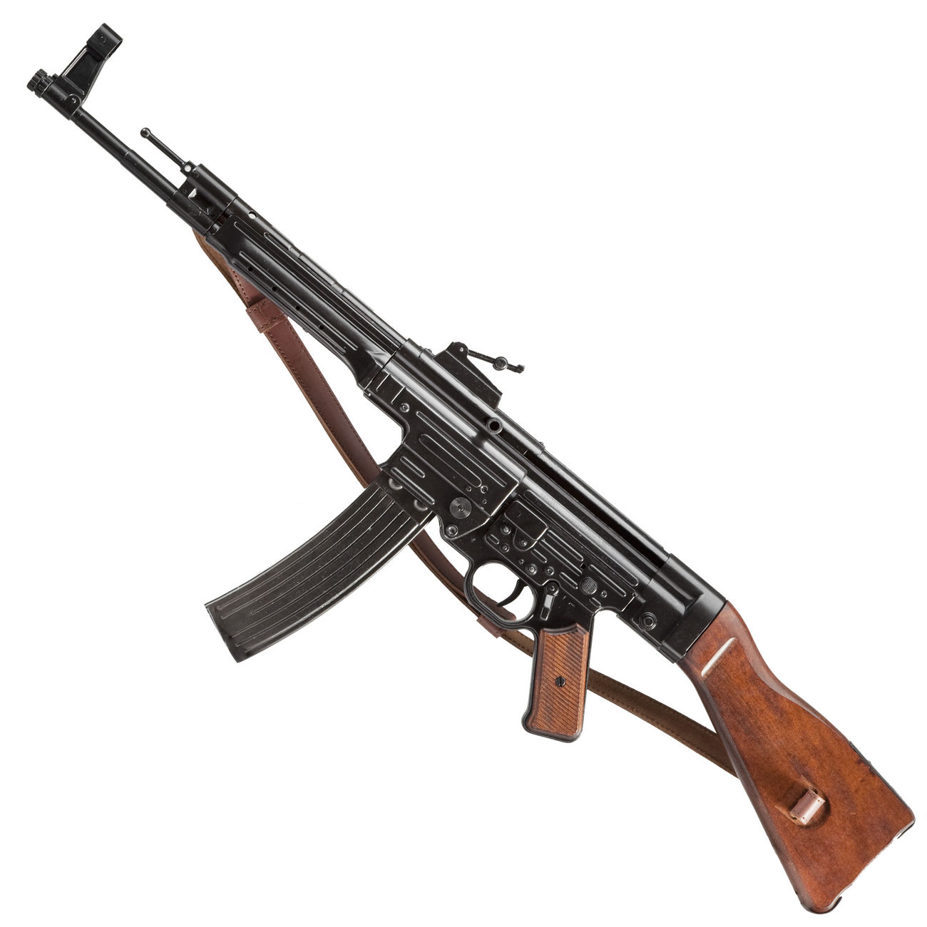 StG 44 Dekomodell aus Metall mit Holzschaft und Gewehrgurt Bild 1