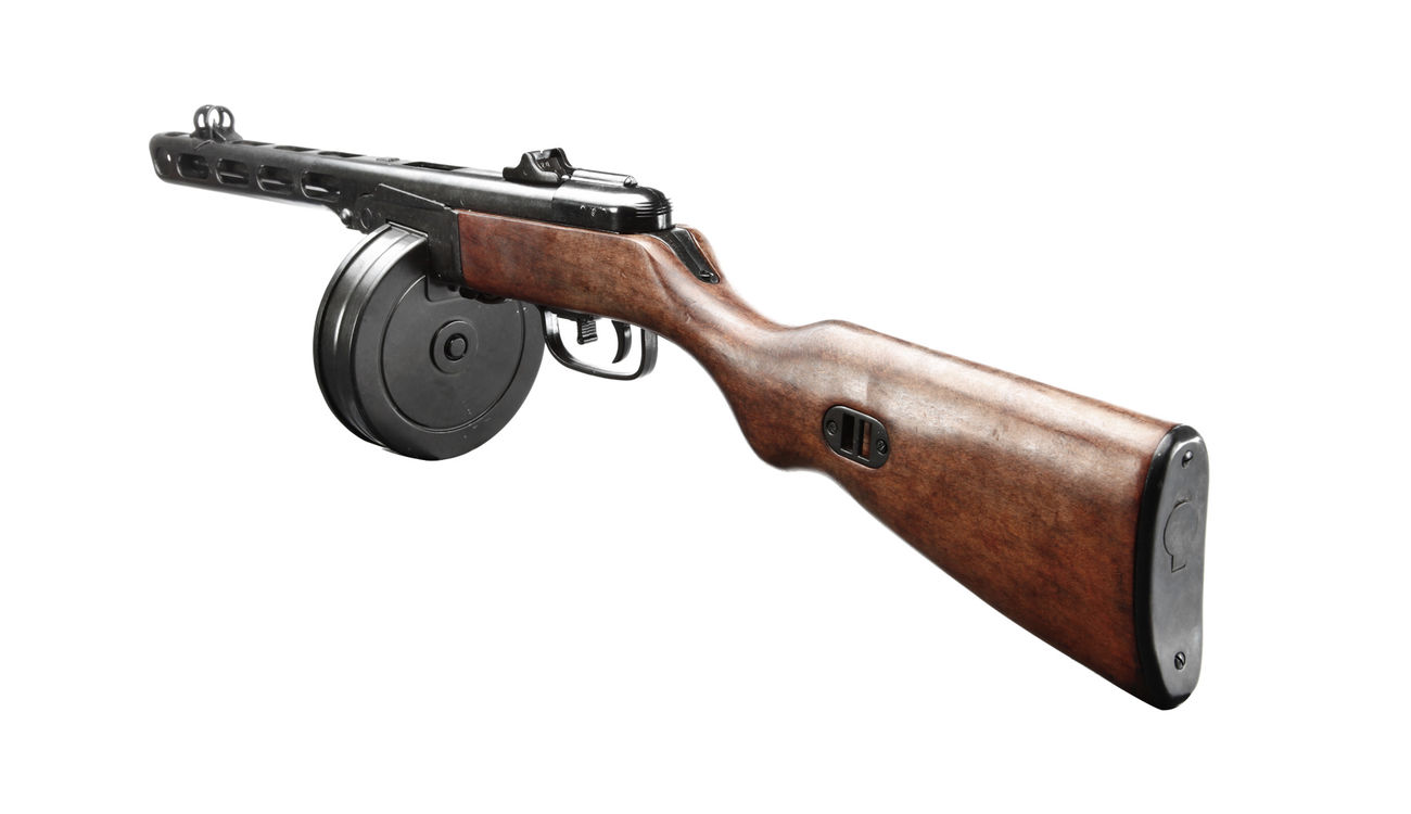 PPSh-41 Maschinenpistole Dekomodell aus Metall mit Holzschaft Bild 3