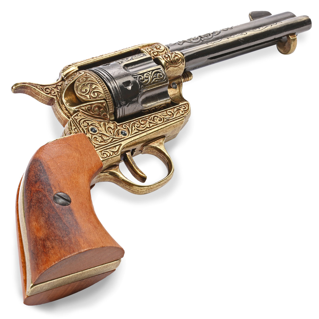 Colt Peacemaker 45er messingfarben Deko Bild 10