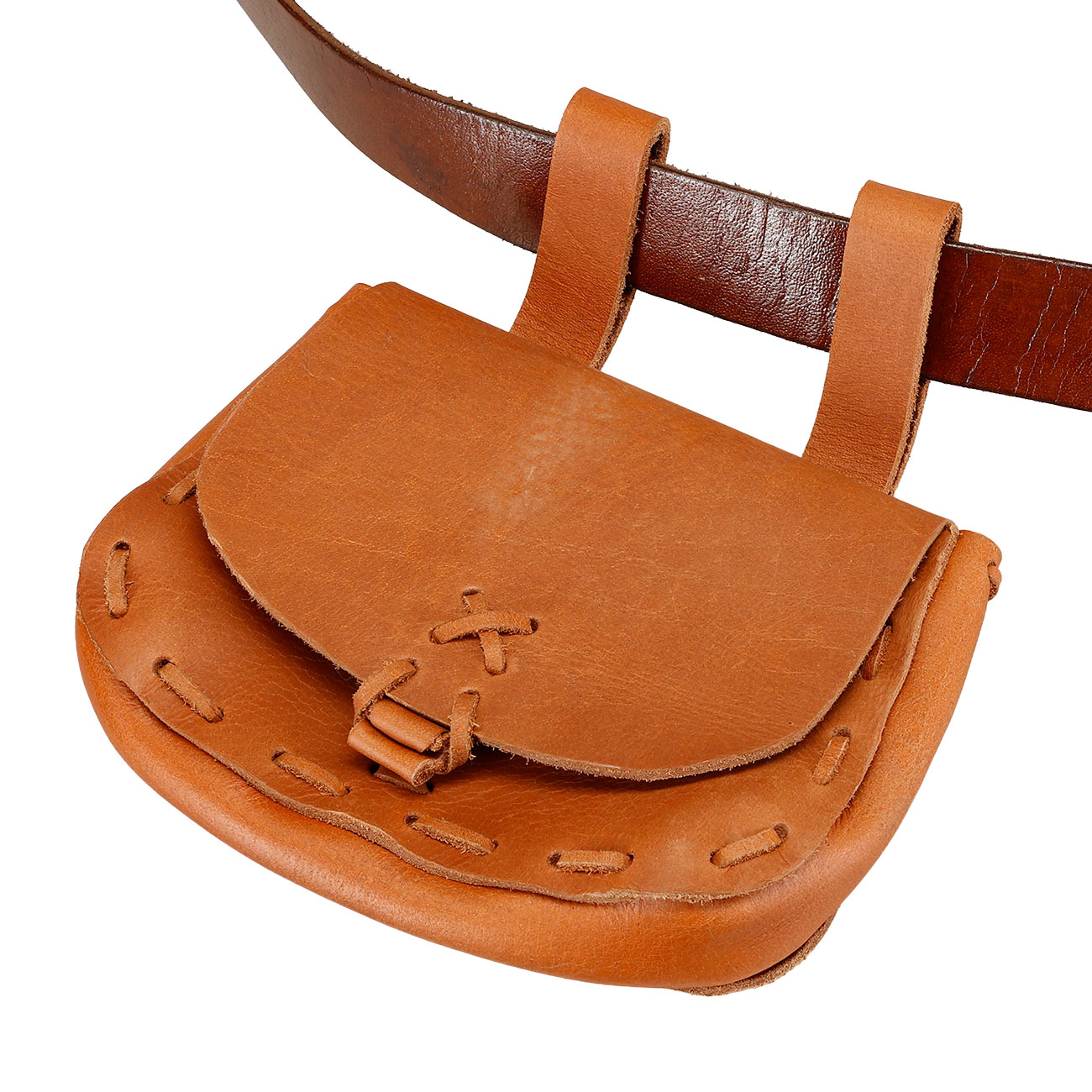 Battle Merchant Mittelalter-Ledertasche Bild 1