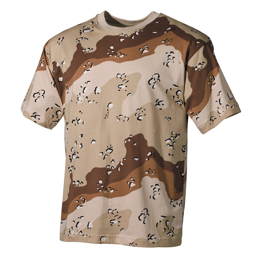 MFH Herren US T-Shirt Rundhals Halbarm Baumwolle TARN SHIRT Desert 6-Color 