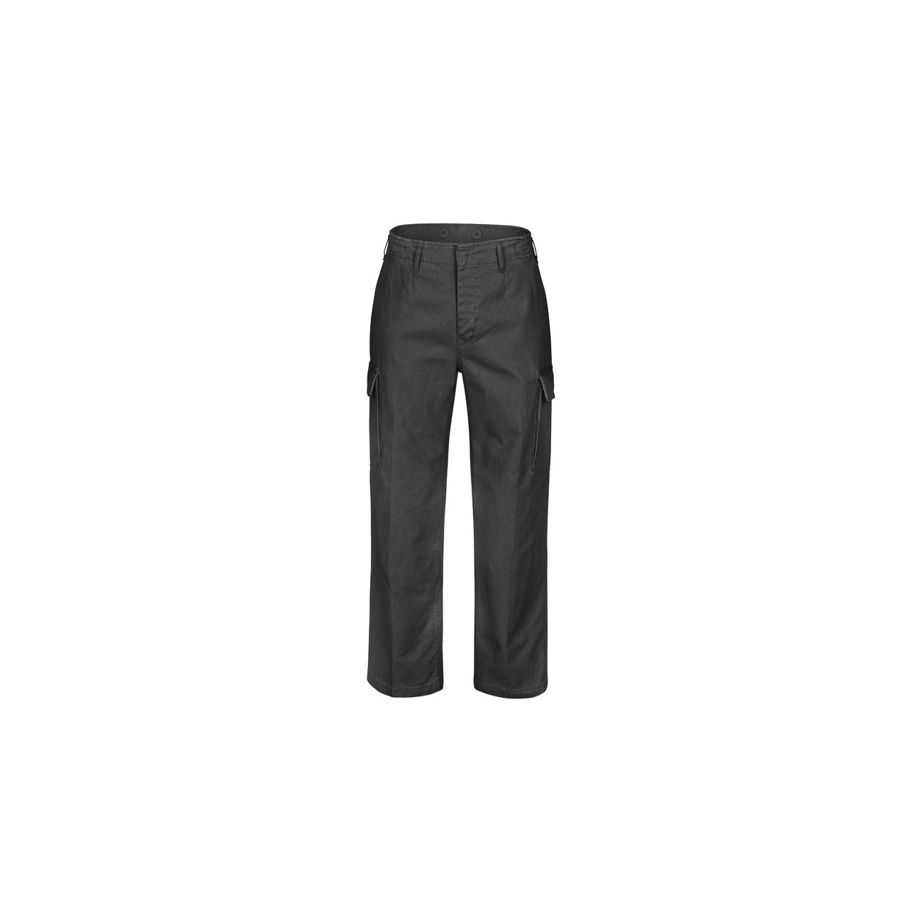 Moleskinhose stonewashed schwarz