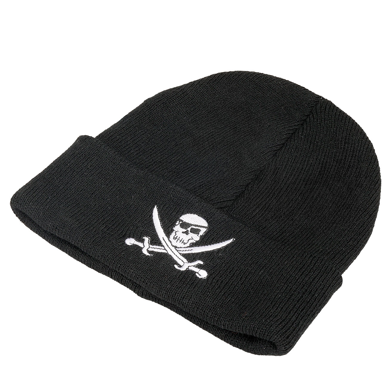 Mc Allister Beanie schwarz Totenkopf gestickt Bild 2