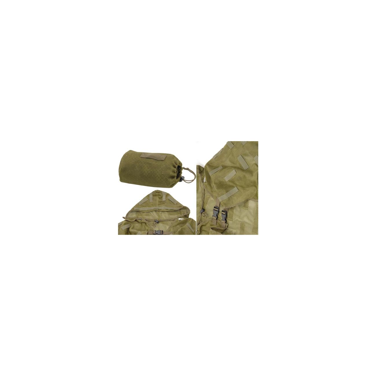 Netzmantel Tarnumhang mit Schlaufen, oliv Bild 1