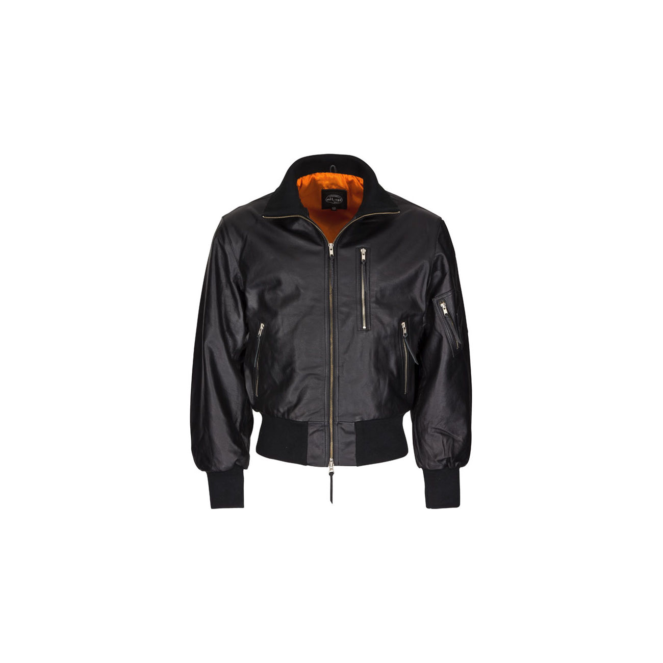 BW Fliegerlederjacke, schwarz