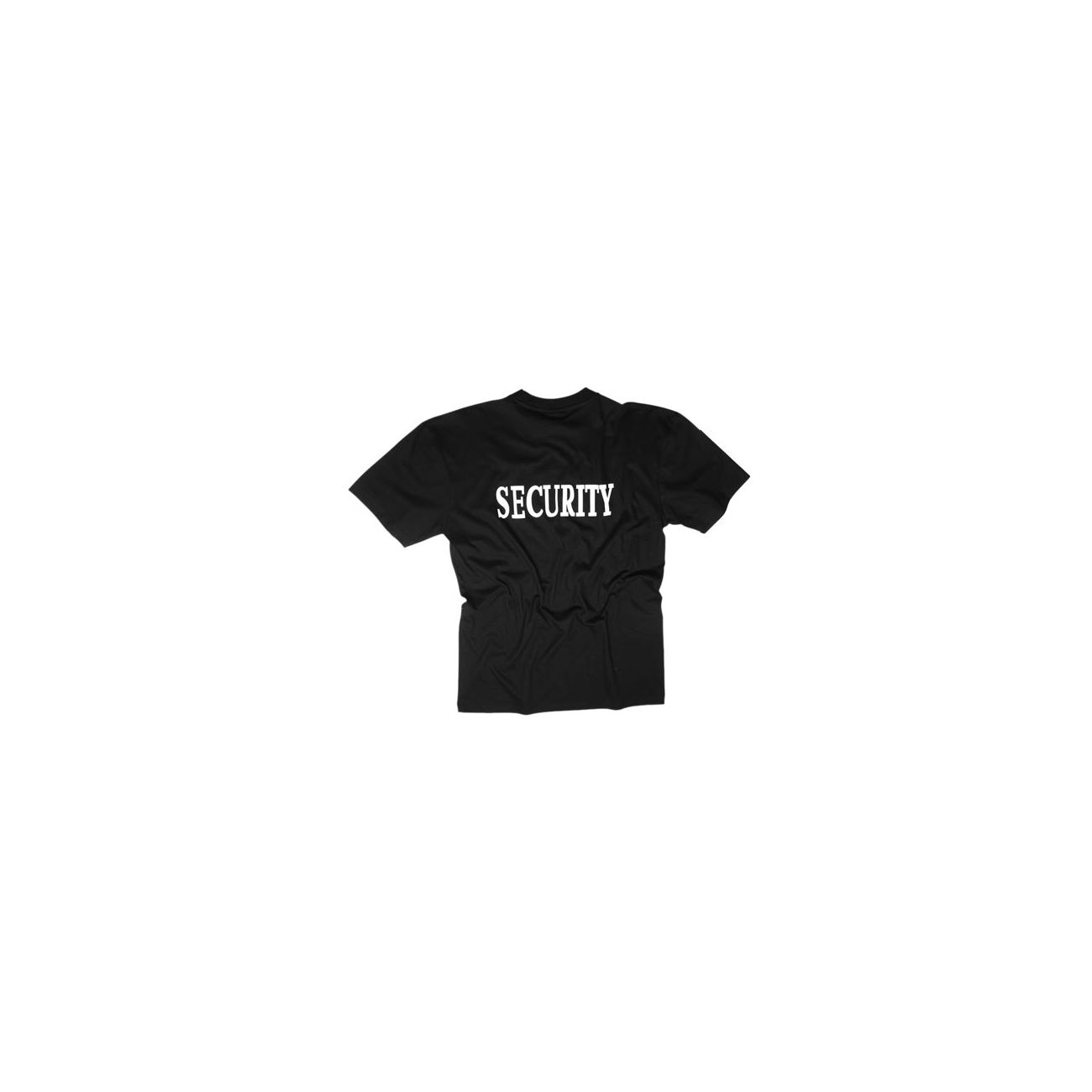 T-Shirt Security mit großem Rückenaufdruck schwarz