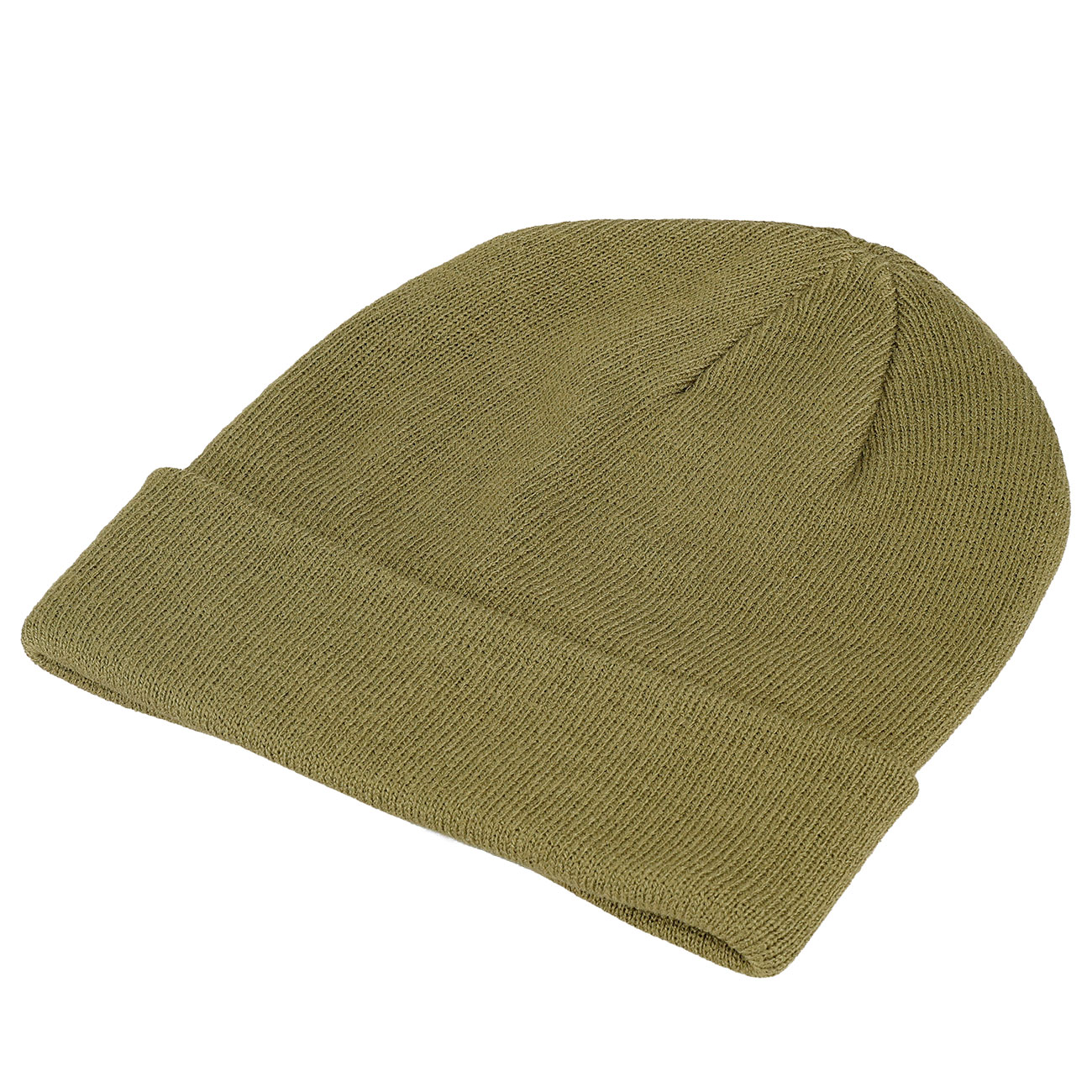 Rollstrickmtze feinstrick oliv Bild 2