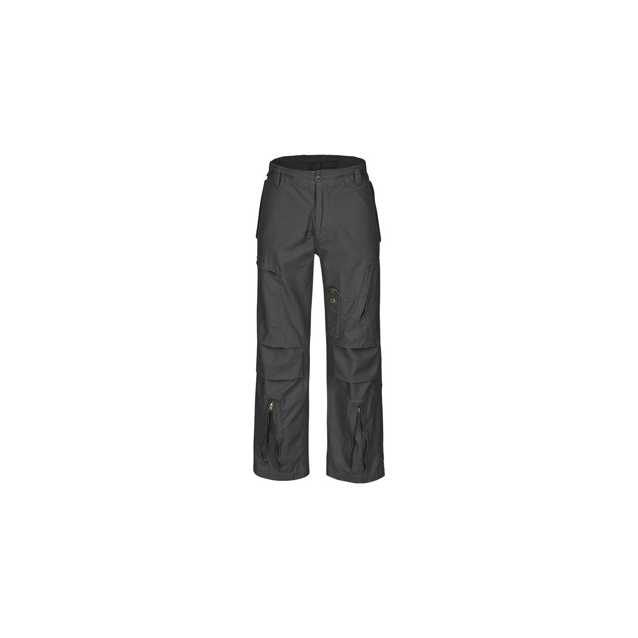 Fliegerhose washed, schwarz