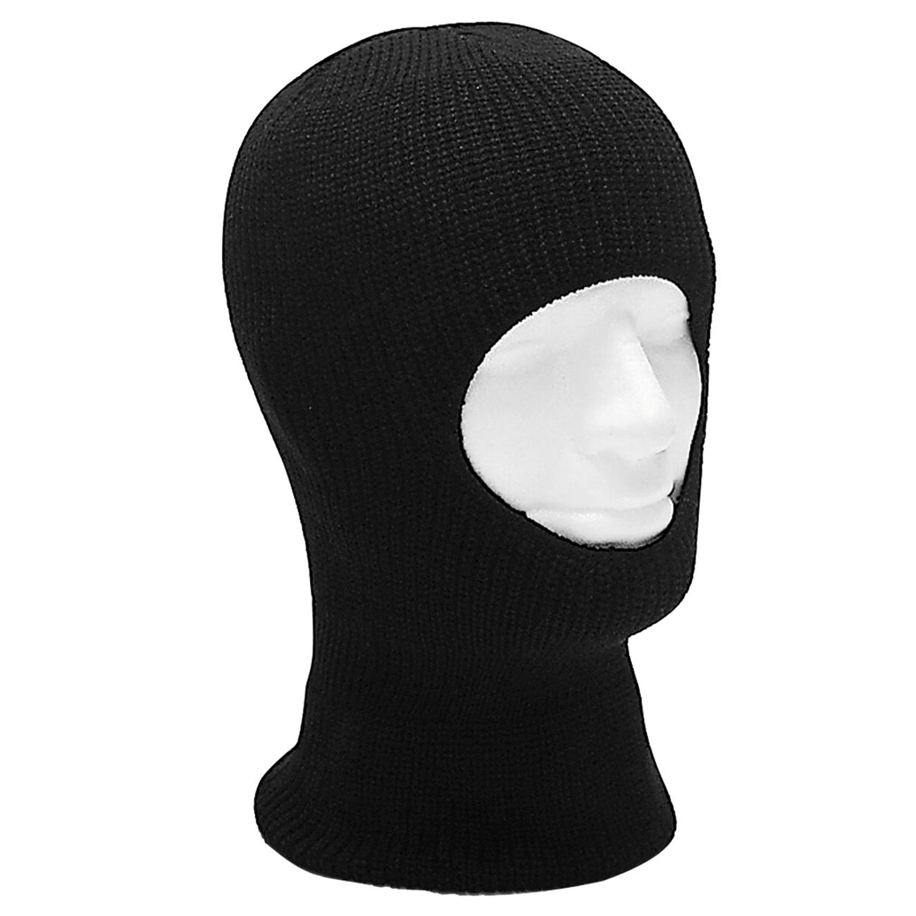 Kopfhaube Balaclava offen schwarz