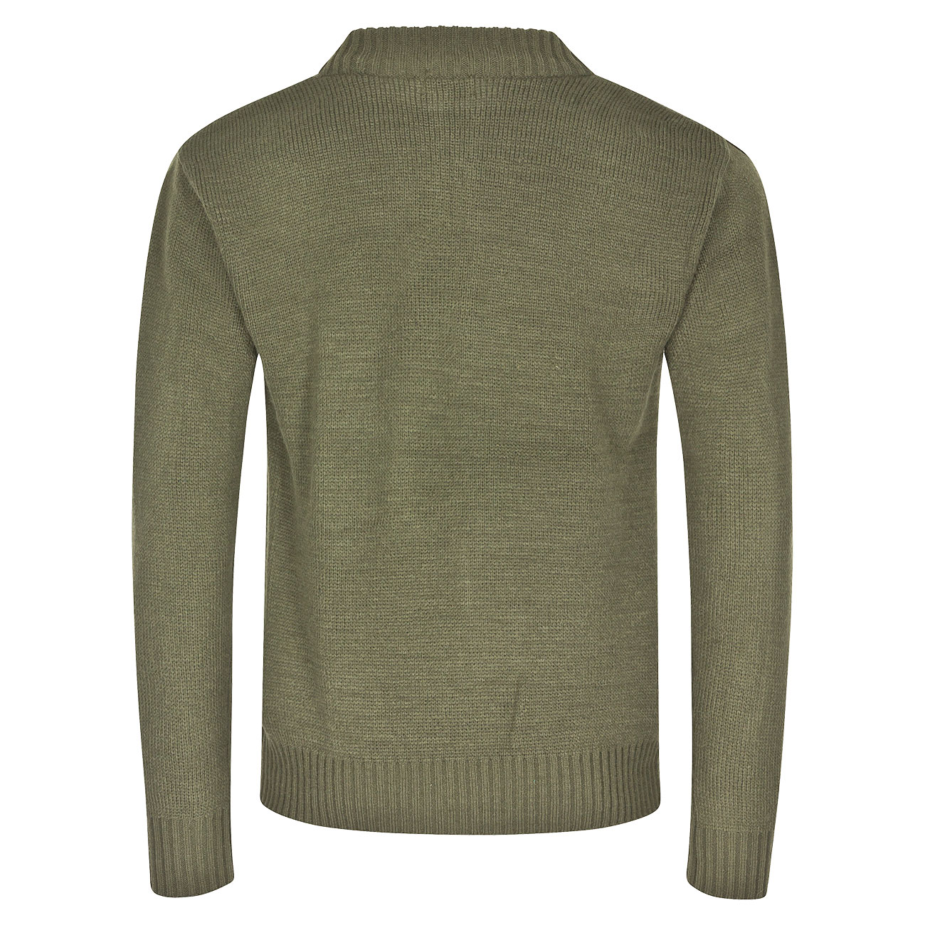 Mil-Tec Strickpullover Typ Schweizer Armee mit Reiverschluss oliv Bild 1