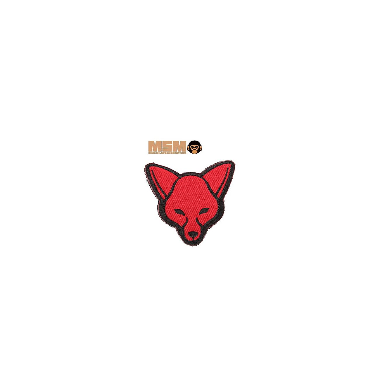 Mil-Spec Monkey Patch mit Klettflche Fox Head rot/schwarz