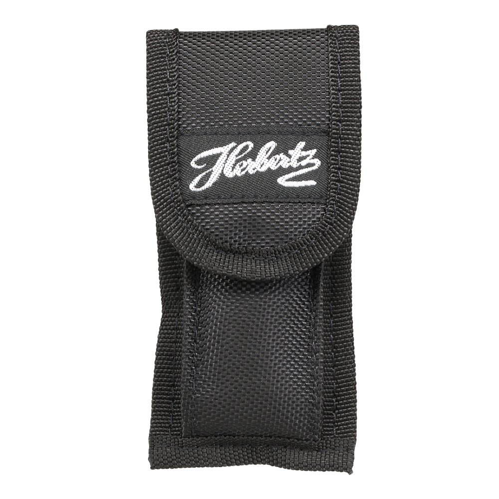 Messer-Etui, schwarzes Nylon, lngs und quer tragbar, 11cm