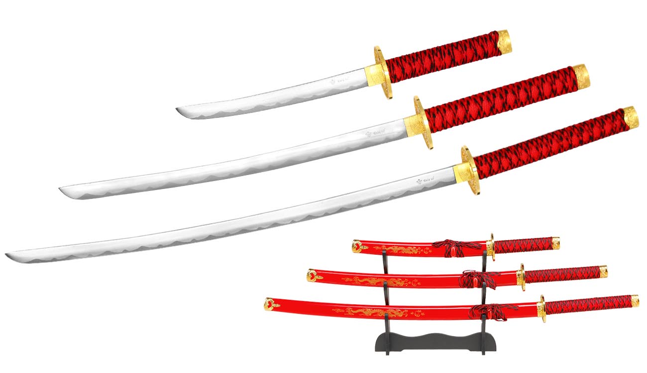Tole 10 Imperial Schwertset Red Fire Samurai