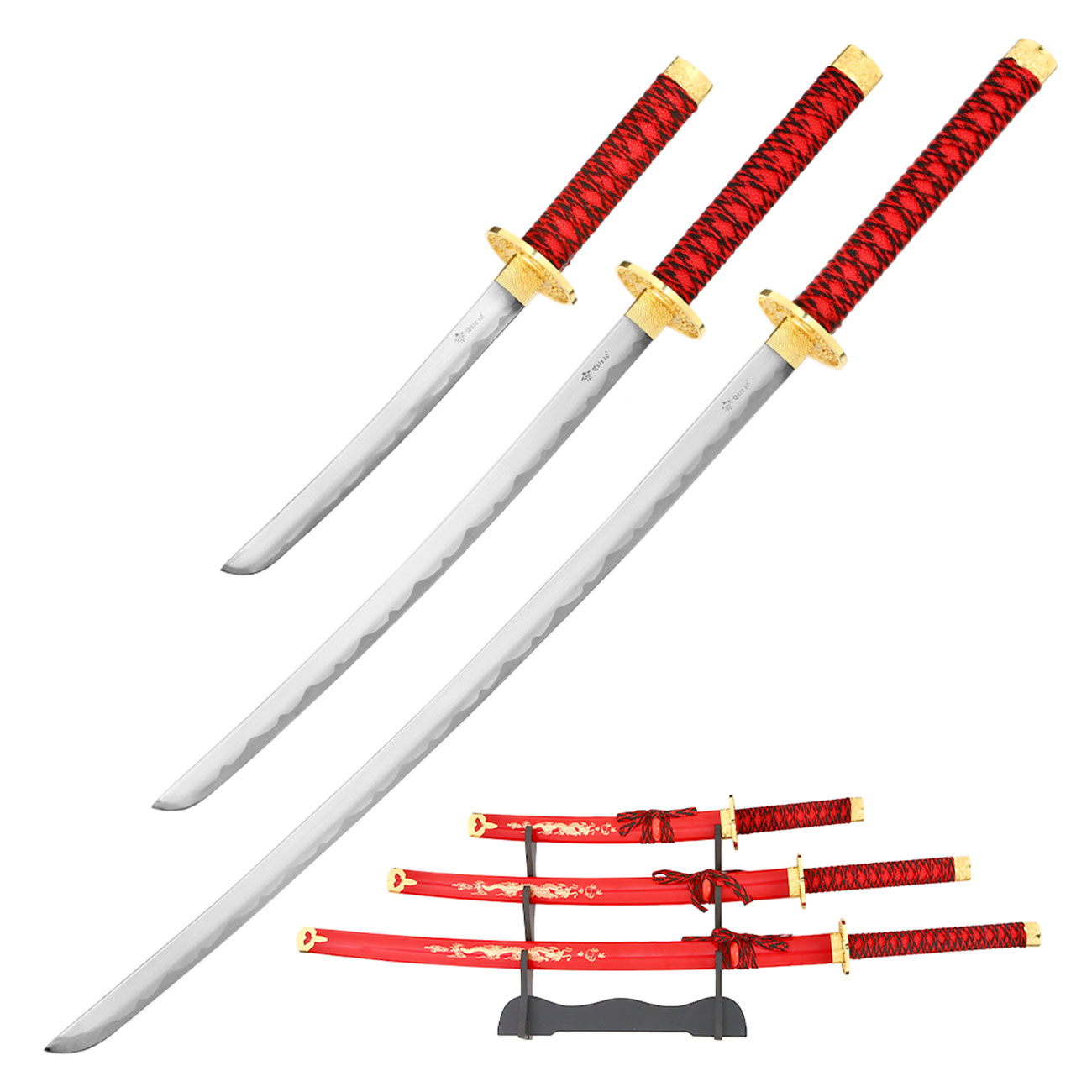 Tole 10 Imperial Schwertset Red Fire Samurai