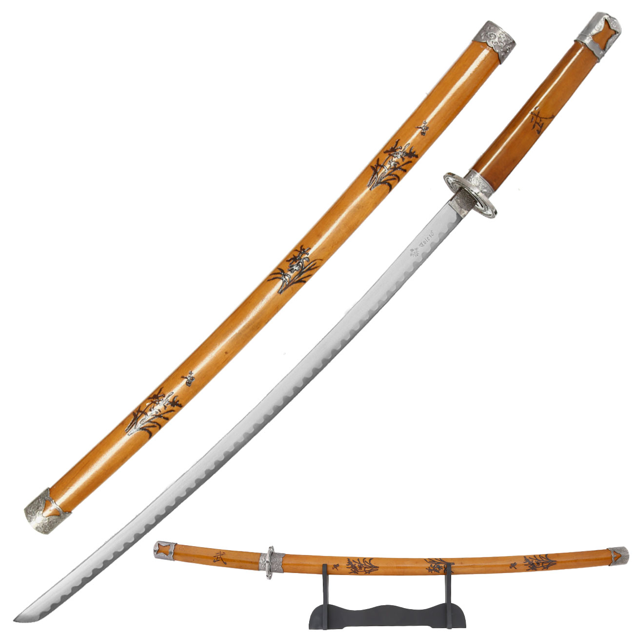 Tole 10 Imperial Schwert Classic Wood Samurai Carbonstahl