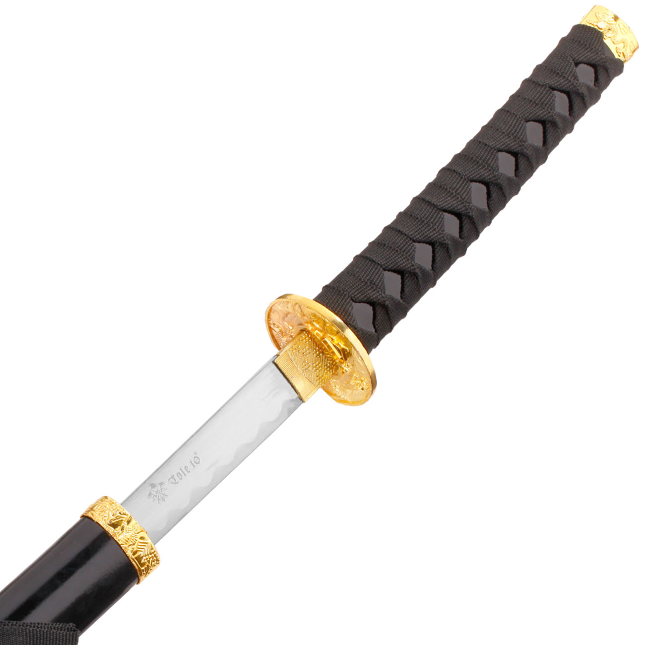 Tole 10 Imperial Schwertset Golden Dragon 3-teilig inkl. Stnder schwarz Bild 5