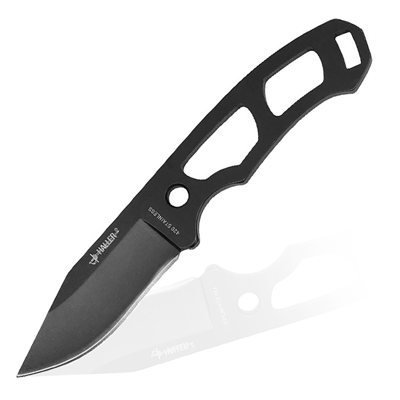 Haller Neck Knife schwarz 14 cm