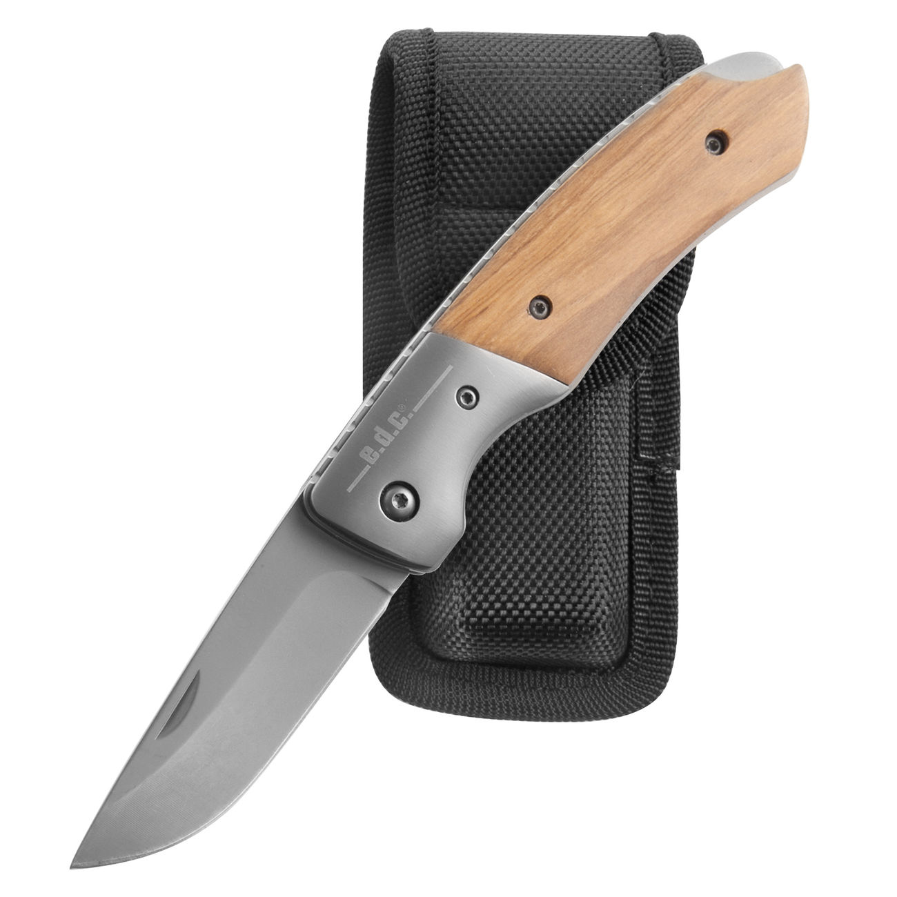 Haller e.d.c. Klappmesser Titan mit Olivenholzgriff Bild 1