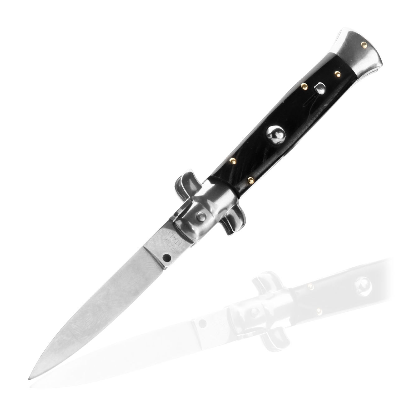 Haller Springmesser Stiletto Hornverschalung schwarz