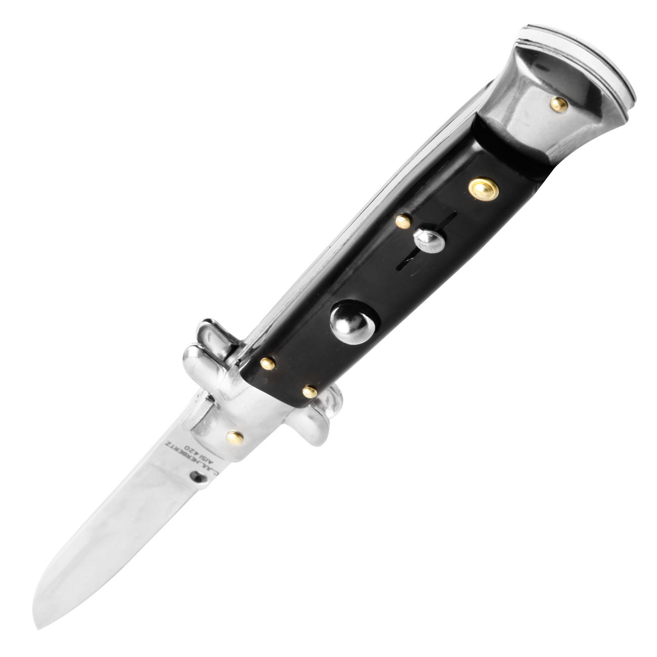 Haller Springmesser Stiletto Hornverschalung schwarz Bild 1