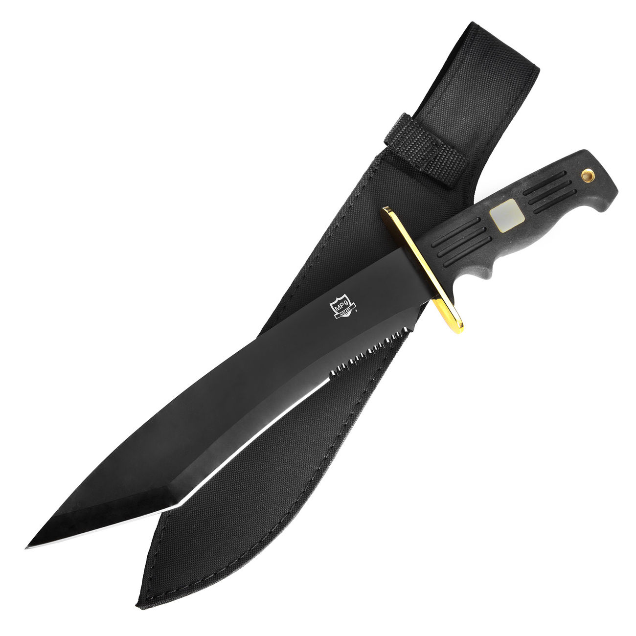 MP9 Outdoormesser mit Sgezahnung inkl. Nylonscheide Bild 1