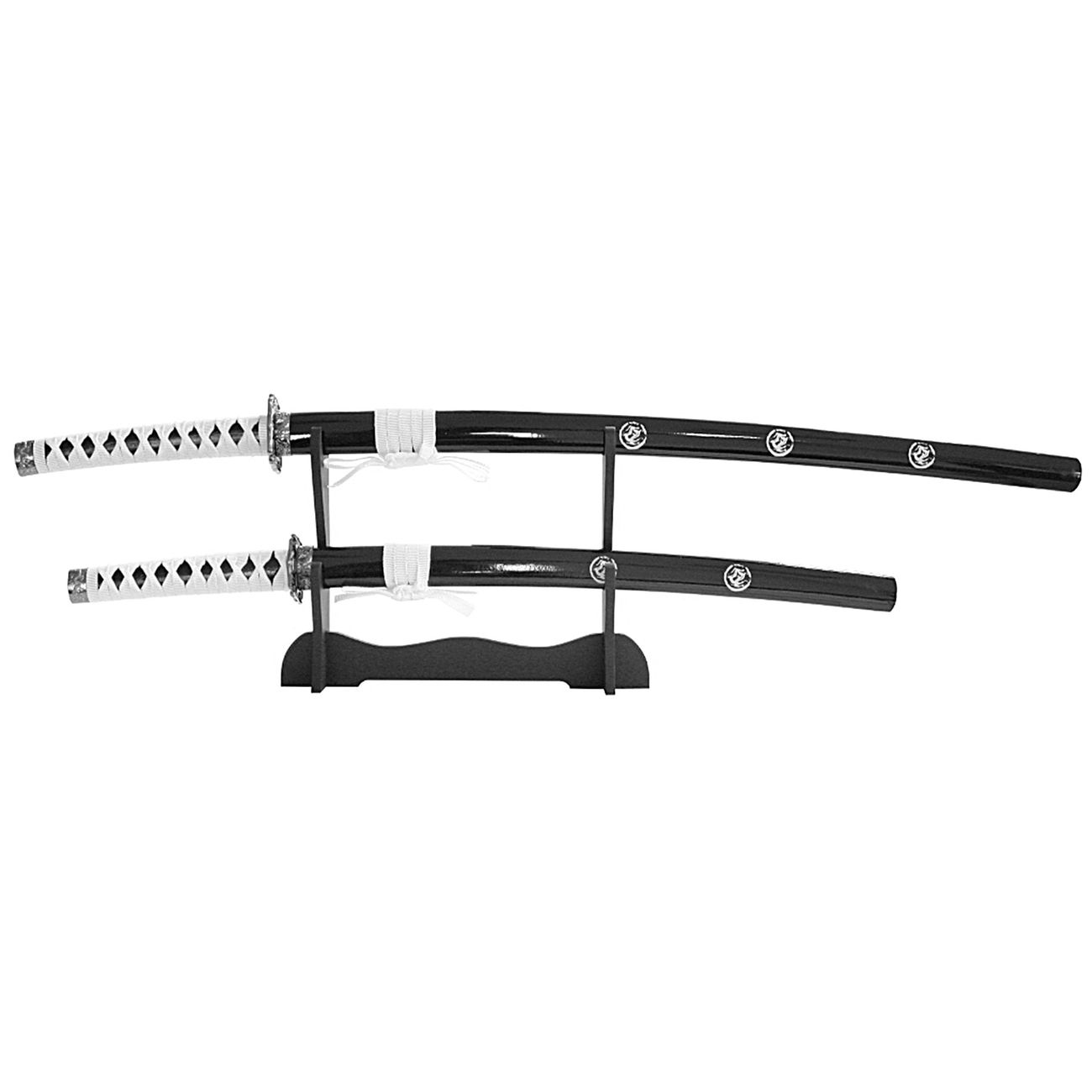 Haller 6-er Messer-St/änder schwarz Kunststoff