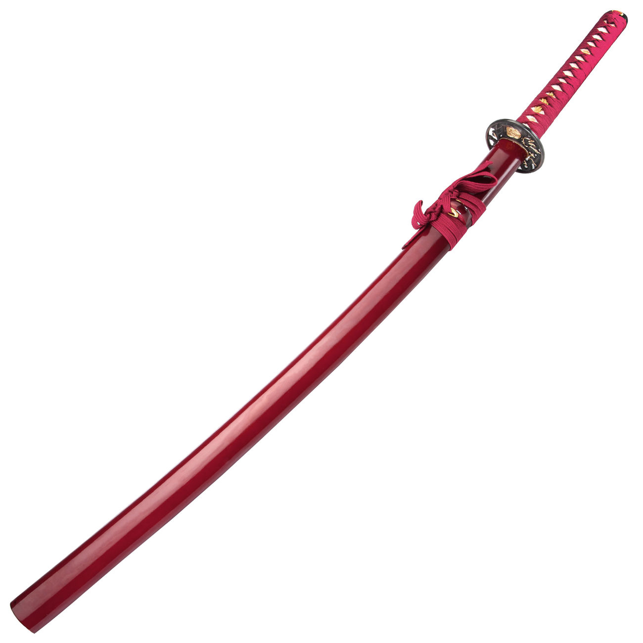 Samuraischwert Red Warrior Katana rot inkl. Aufbewahrungsbox, Schwertpflegeset Bild 2