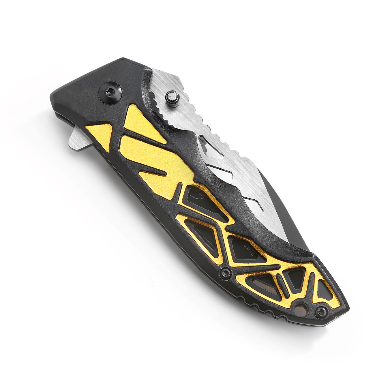 Einhandmesser Ramor schwarz / gold Bild 4