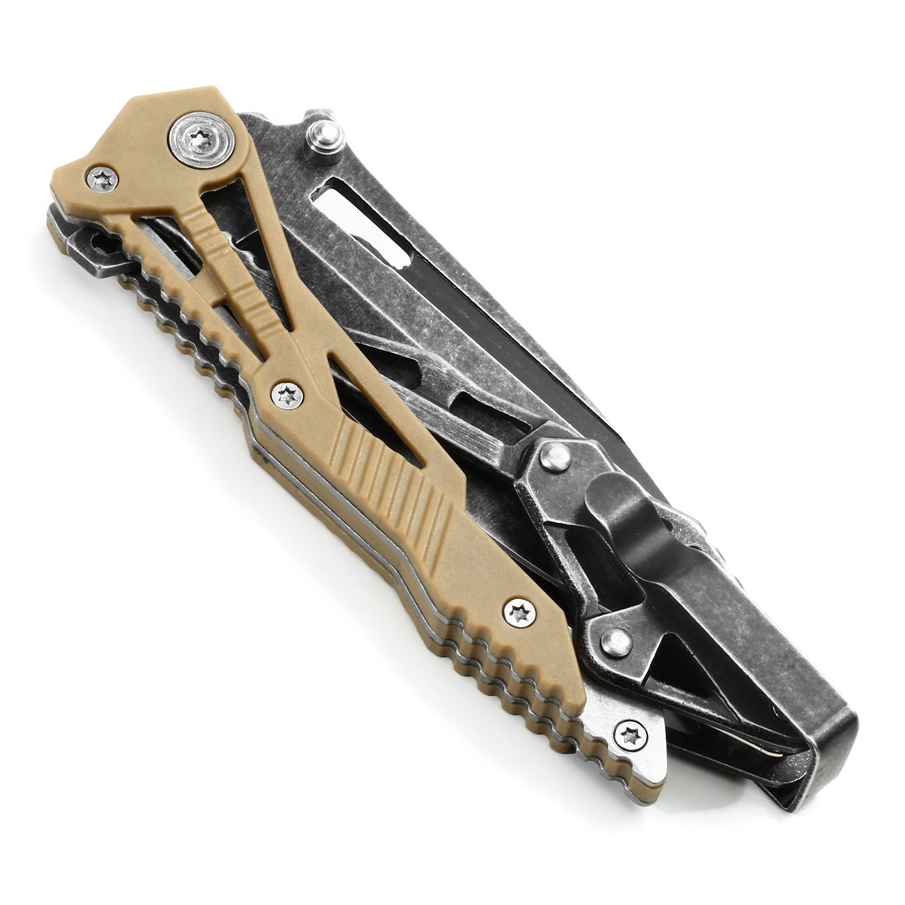 CJH Einhand Klappmesser Stonewash Bild 5