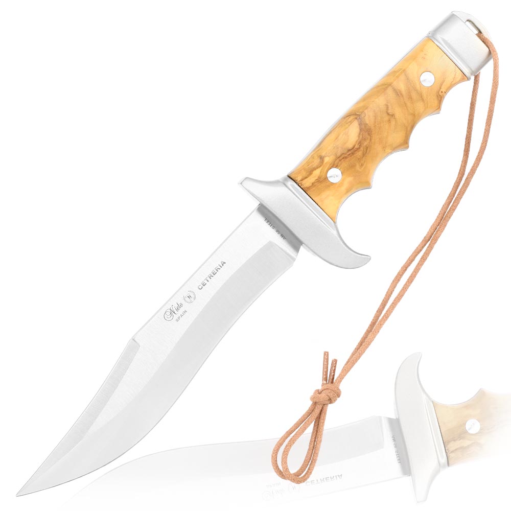 Nieto Cetreria Bowiemesser 4403 Olivenholz inkl. Lederscheide