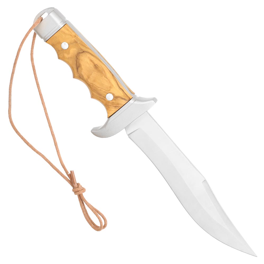Nieto Cetreria Bowiemesser 4403 Olivenholz inkl. Lederscheide Bild 1