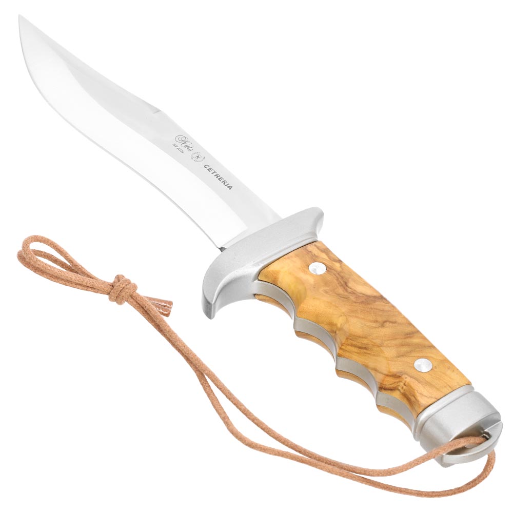 Nieto Cetreria Bowiemesser 4403 Olivenholz inkl. Lederscheide Bild 2