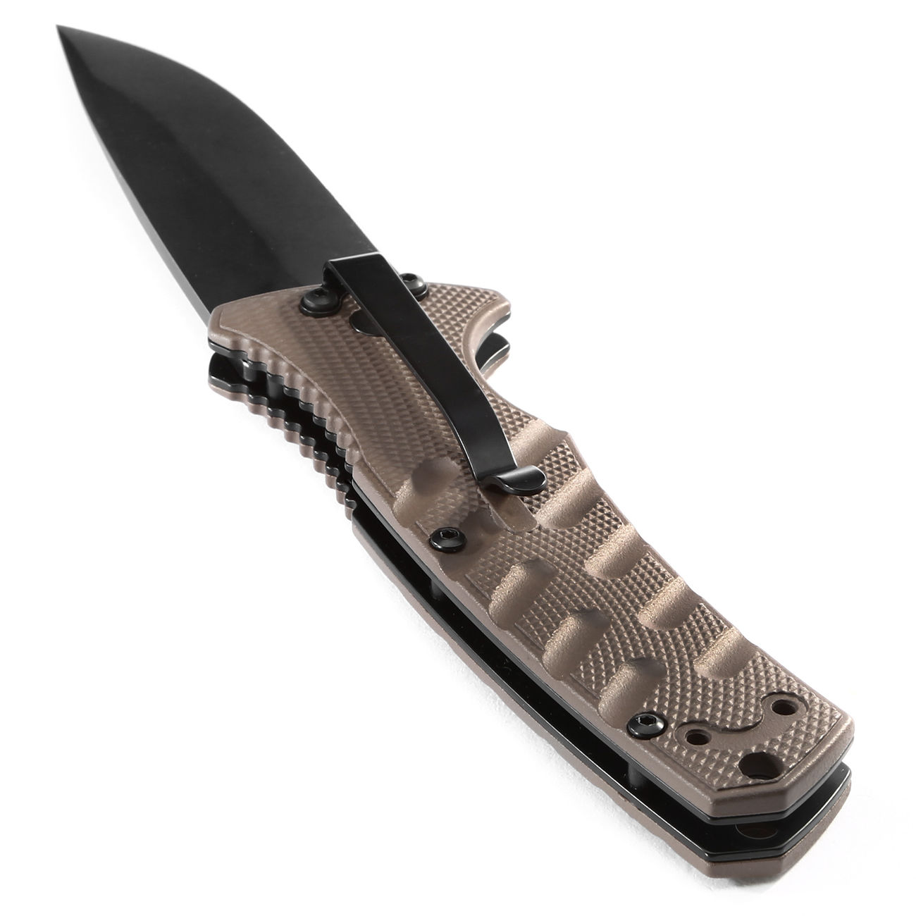Bker Plus Springmesser Strike Spearpoint coyote Bild 1