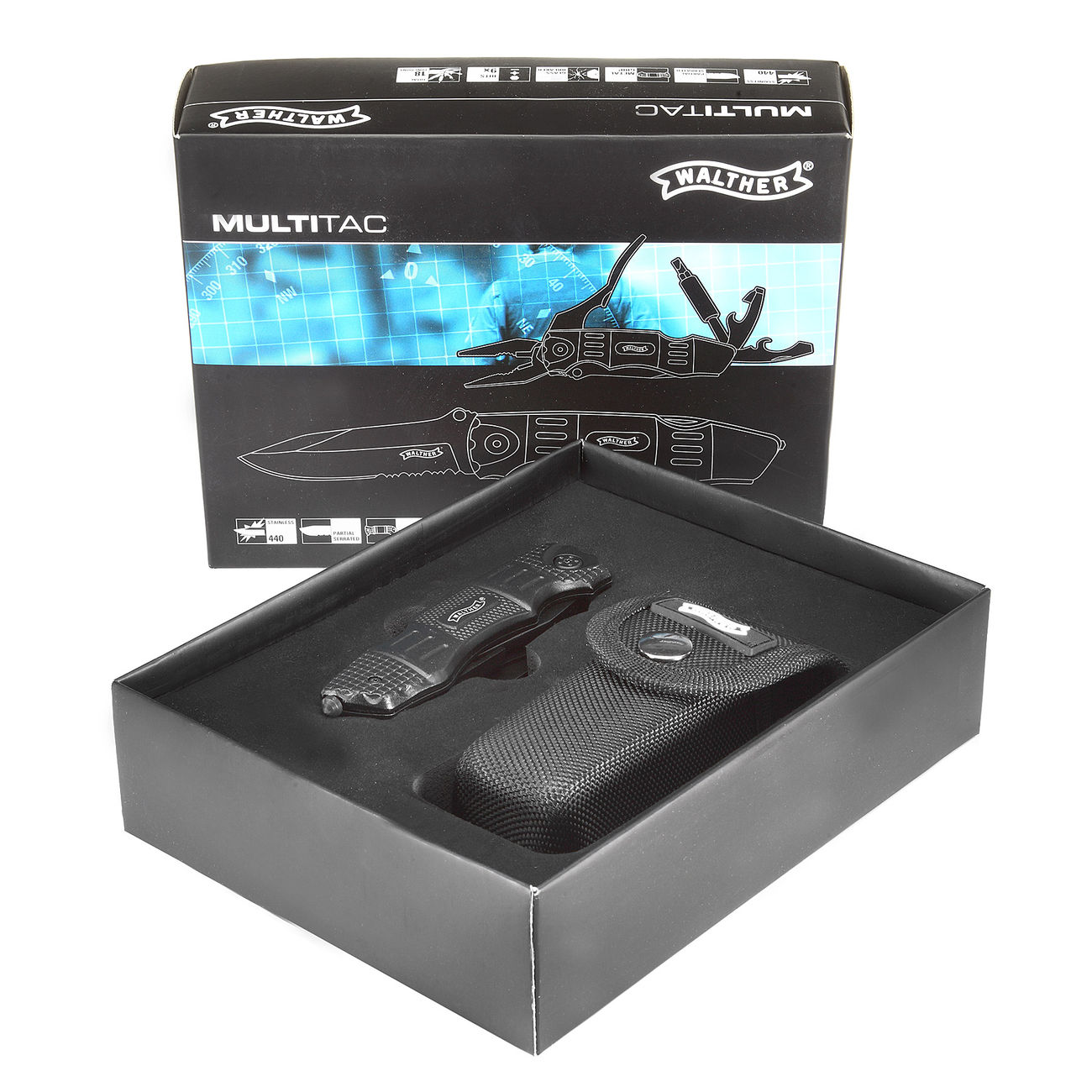 Walther Multi Tac Taschenmesser mit Tools Bild 1