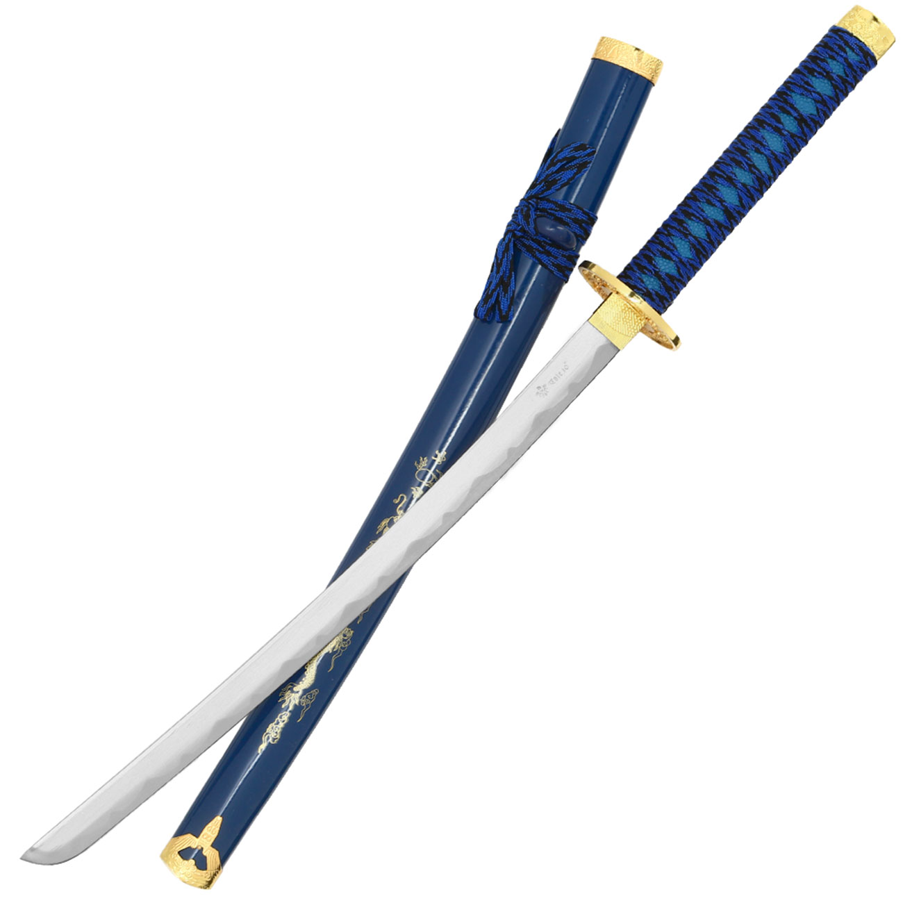 Tole 10 Imperial Schwertset Golden Dragon 3-teilig inkl. Stnder blau Bild 6