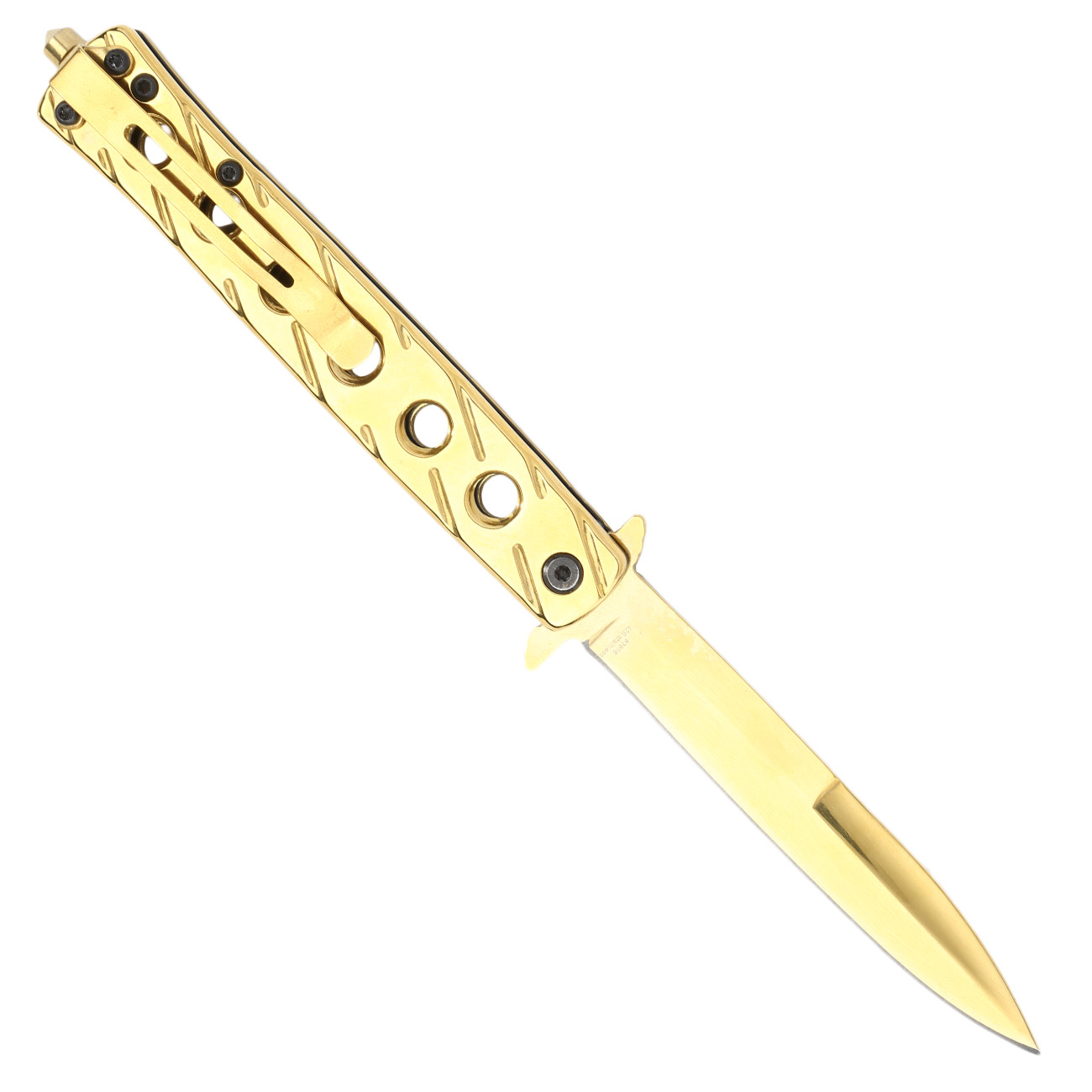 Haller Einhandmesser Stiletto gold Bild 1