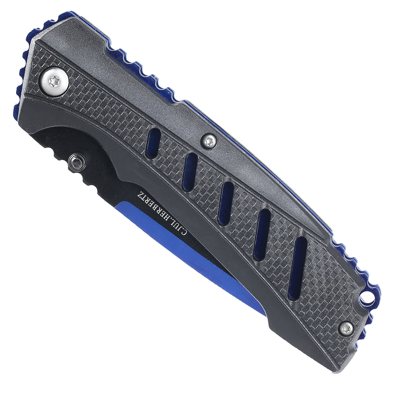 CJH Einhandmesser blau / schwarz Bild 4