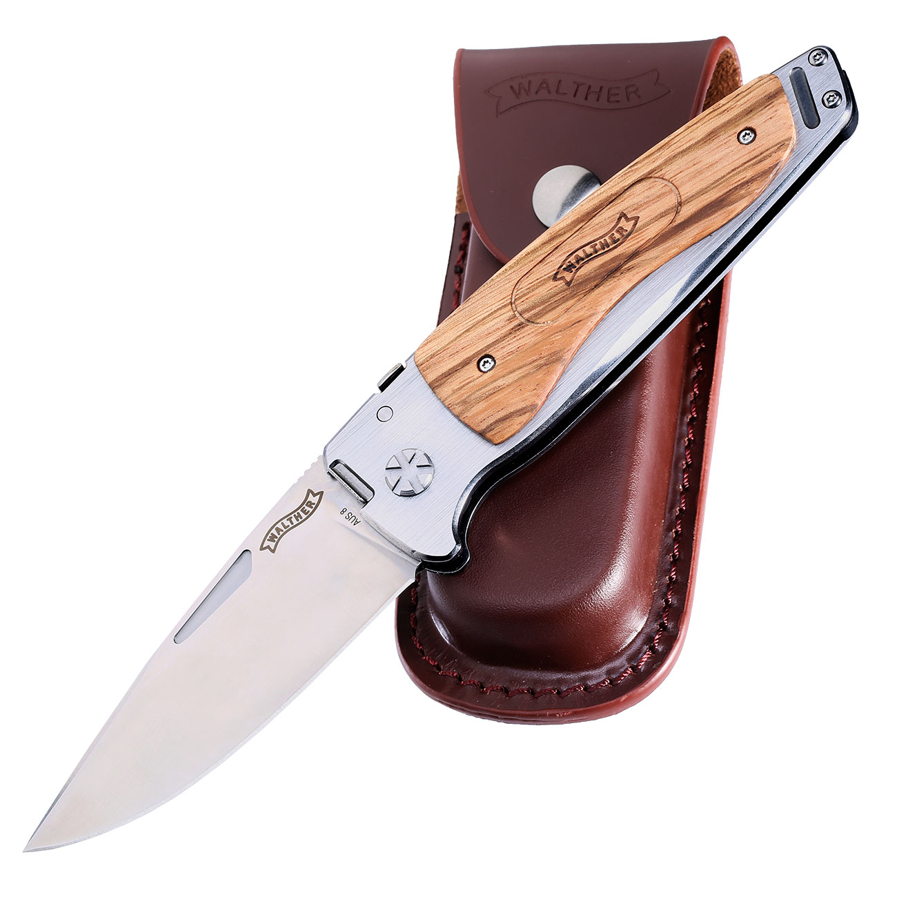 Walther Taschenmesser TFW Traditional Folding Knife Holzgriffschalen