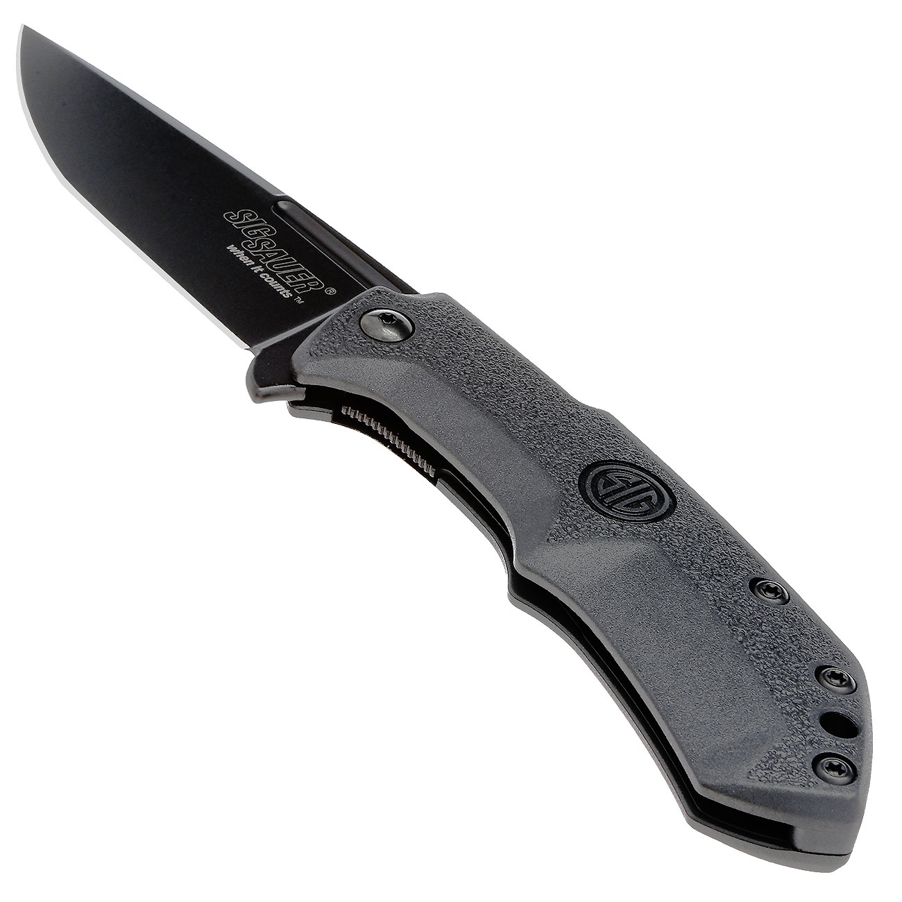 Sig Sauer by Fox Knives Einhandmesser M1 Tactical II schwarz inkl. Gürtelclip Bild 1