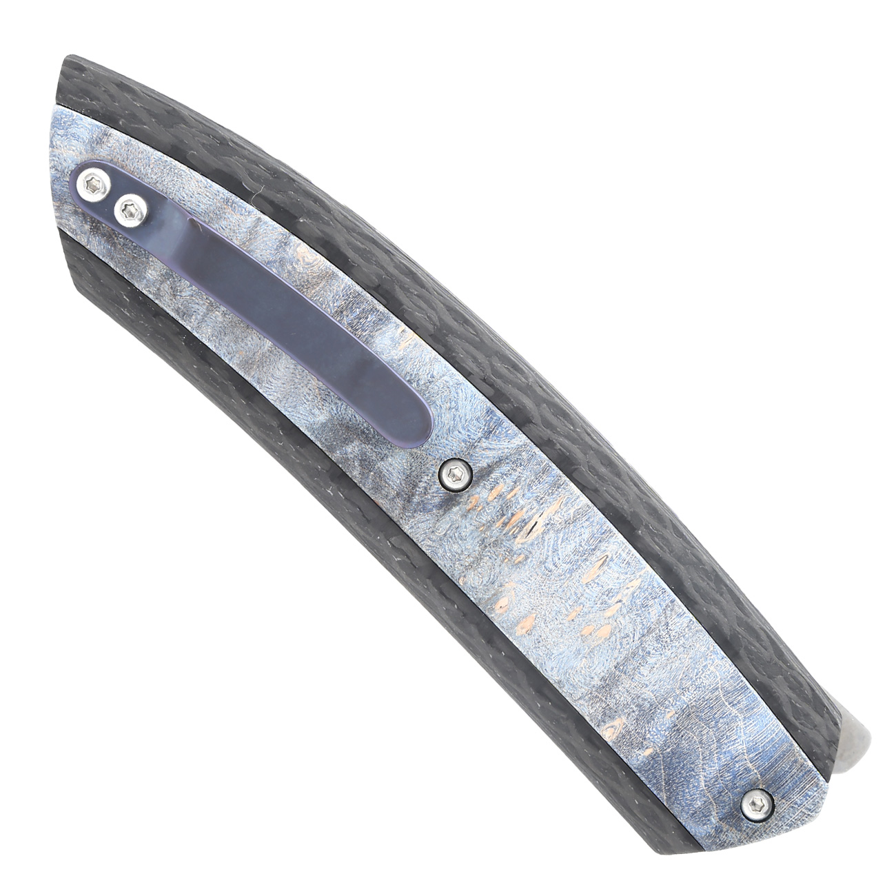 Maserin Einhandmesser AM6 Blue Burl Wurzelholz italienisches Sammlermesser Bild 1