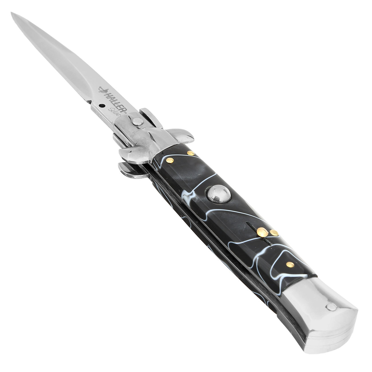 Haller Select Springmesser Sprogur II Stiletto schwarz/wei Bild 1