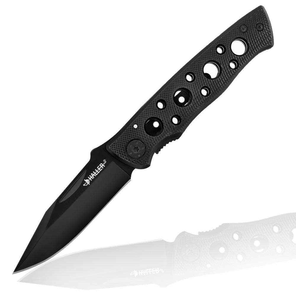 Haller Taschenmesser schwarz Leichtmetall
